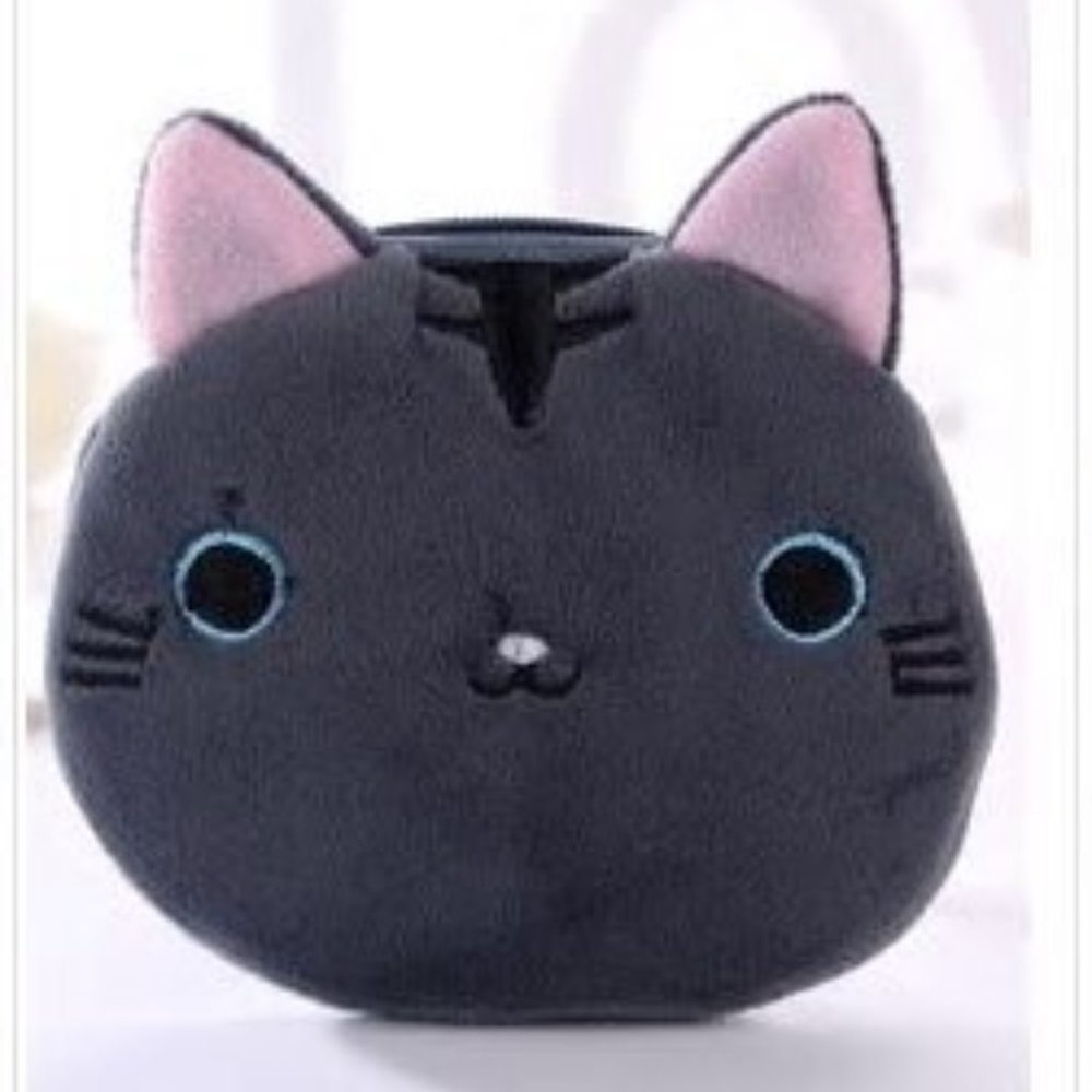 Gray Cat Coin Purse